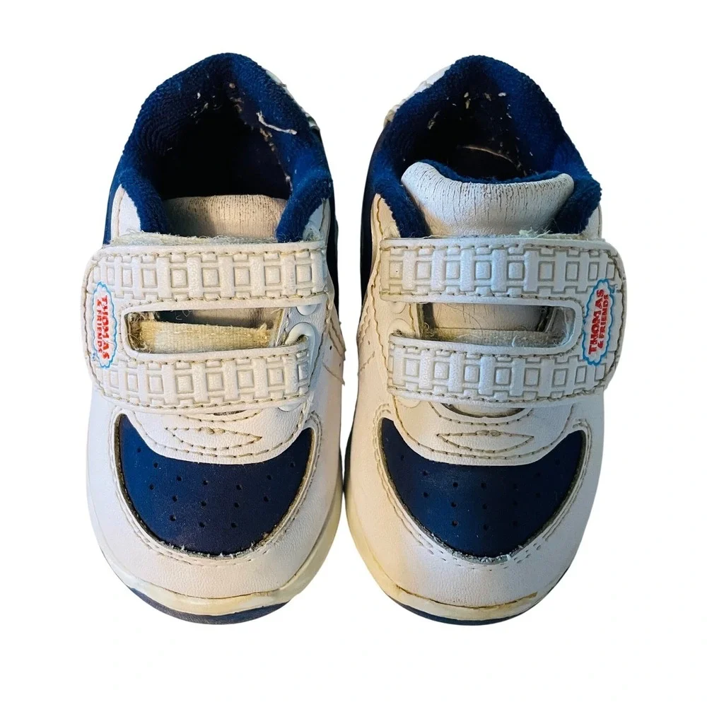 Vtg Y2K Thomas & Friends Character Sneakers Hook & Loop Straps Baby Boys 3